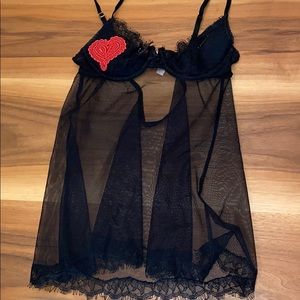 VS Very Sexy Heart lingerie top -  34B